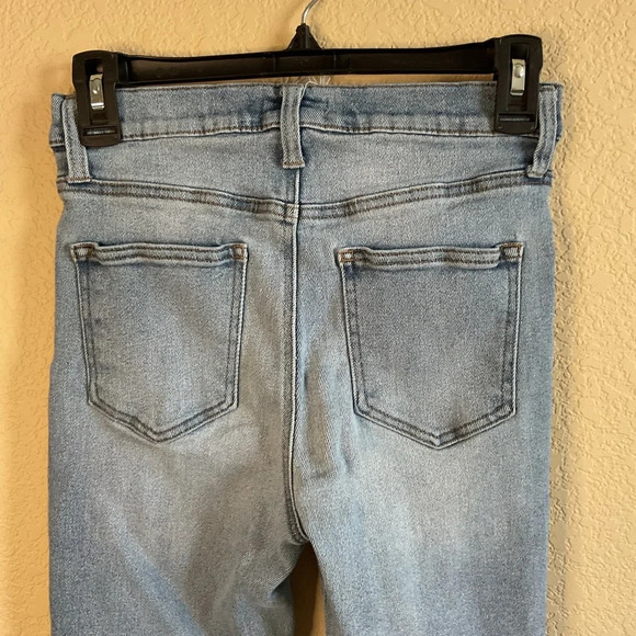 Altrar'd State Womens Light Wash High‎ Waist Distressed Straight Leg Denim Jeans - Picture 5 of 7